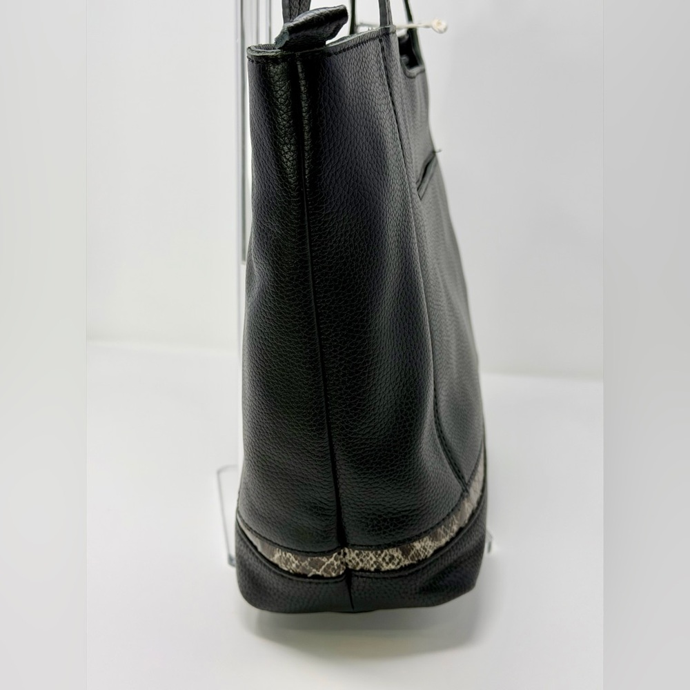 The Sak Black Leather Tote Bag NWT - Picture 6 of 8